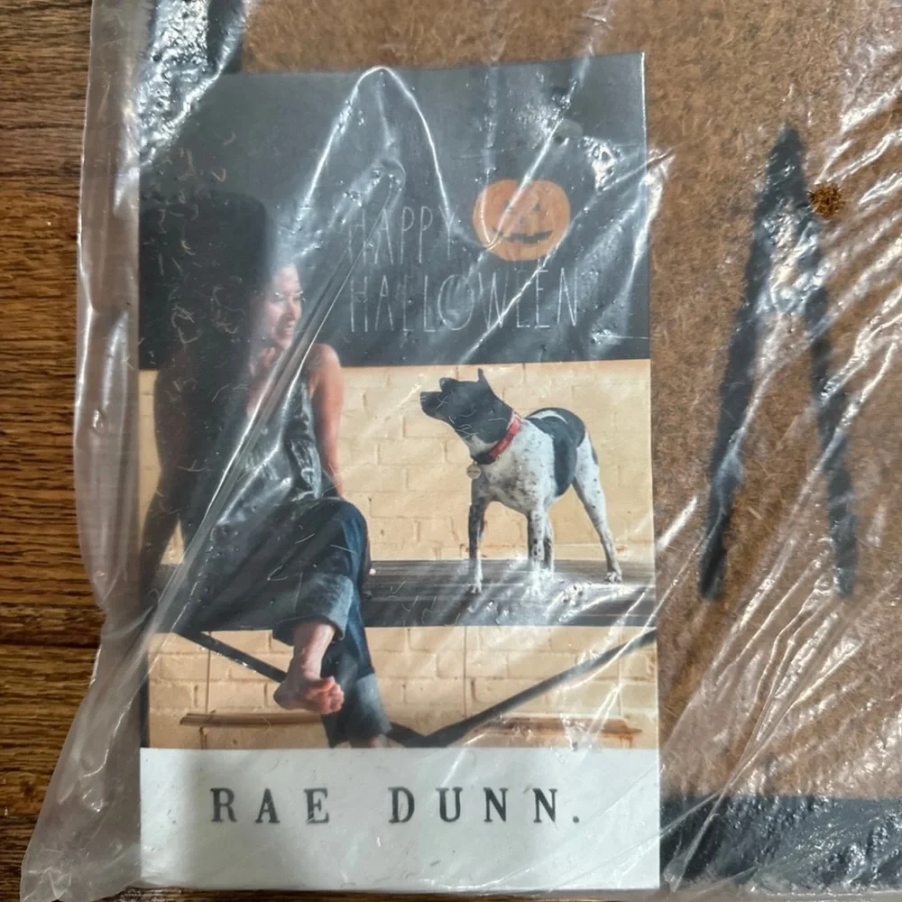 Rae Dunn Happy Halloween Doormat - Black and Tan Heavy Duty Outdoor Doormat